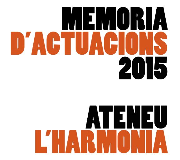2015 en xifres – Memòria d’actuacions
