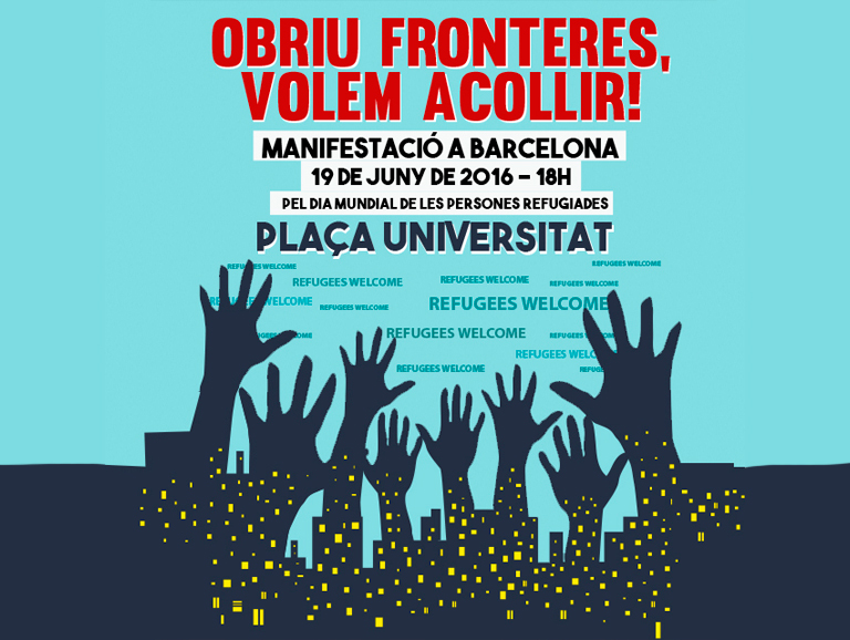 Manifest i manifestació 19J “Obriu fronteres, volem acollir”
