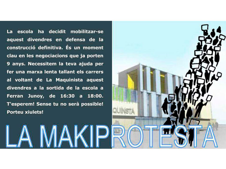 Construcció de l’escola La Maquinista, JA!